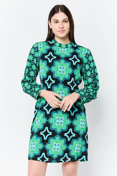 Donna Morgan Women Floral Pattern Mini Dress, Multicolor
