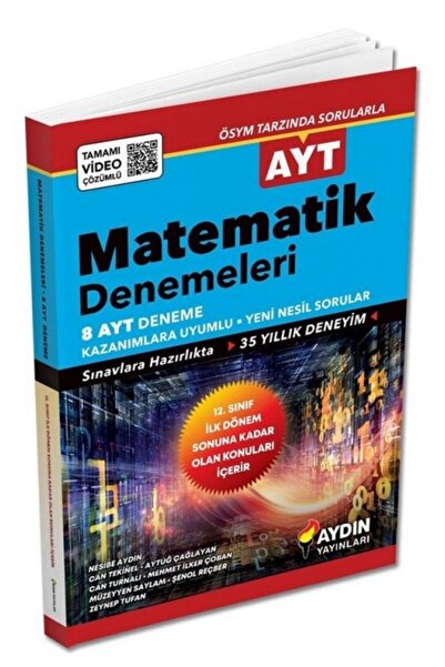 Aydın Yayınları Aydın Yayınları AYT Matematik 8 Deneme