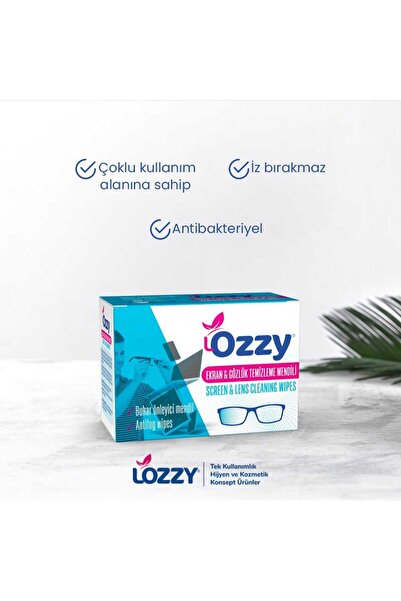 Lozzy Ekran Ve Lens Temizleme Mendili-30 Adet - Screen & Lens Cleanıng Wıpes