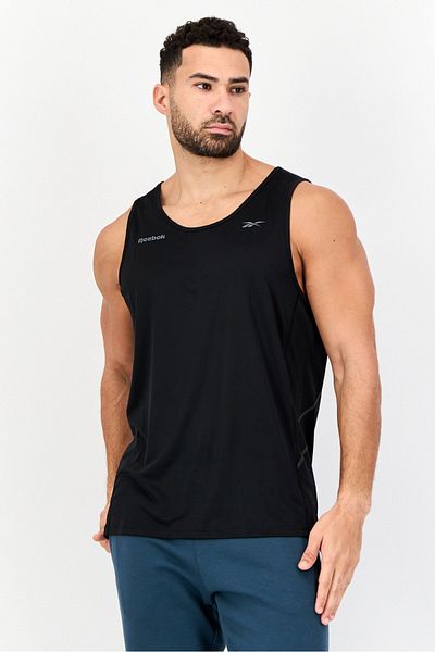 Reebok Men Sportswear Fit Sleeveless Outdoor Vest, Black