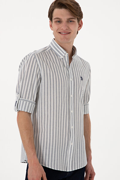 U.S. Polo Assn. Men's White Long Sleeve Shirt 50306349 -Vr013