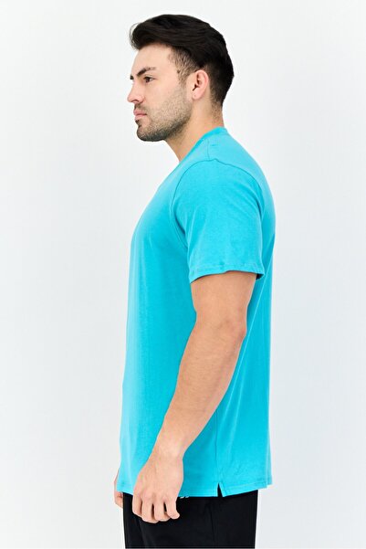 hoka Men Sportswear Fit Short Sleeve Outdoor T Shirt, Turquoise