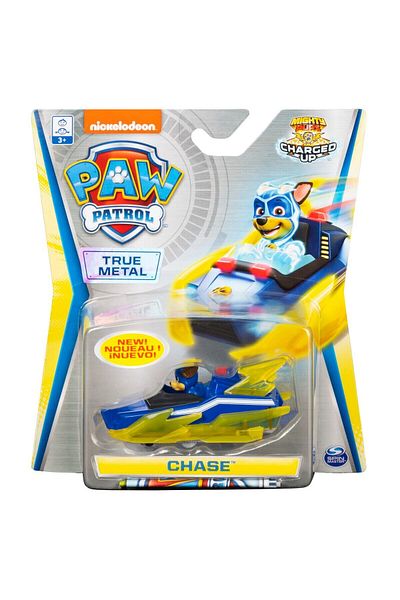 PAW PATROL Set figurina cu vehicul Paw Patrol True Metal - Charged Up