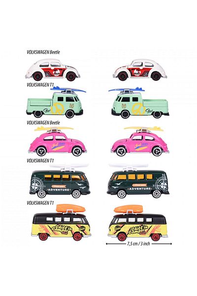 Majorette Set 5 masinute Majorette - Volkswagen The Originals