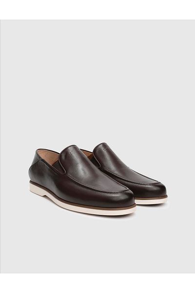 İLVİ Cadence Genuine Leather Men's Brown Loafer Shoes