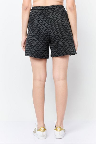 adidas Women Brand Logo Outdoor Shorts, Black