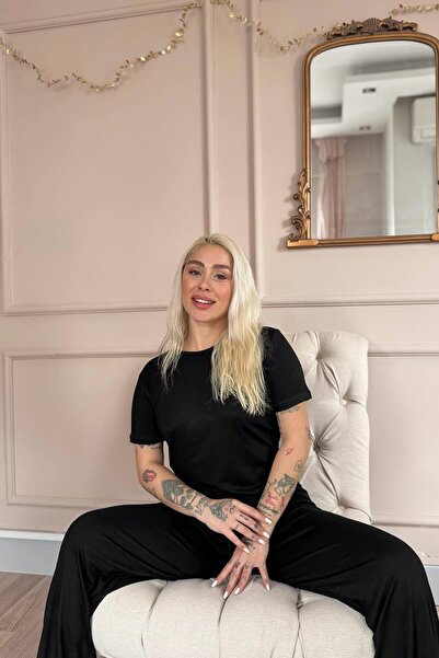 Pijamaevi Fekete Nero Nuit bambusz rövid ujjú női pizsama szett