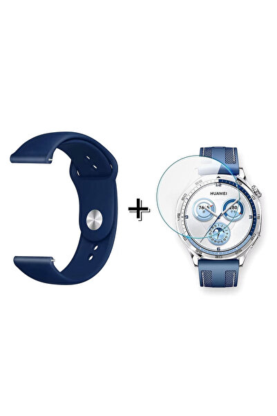 Forzacase Huawei Watch GT 5 Pro 46mm ile uyumlu Silikon Kordon Kayış + Kırılm...