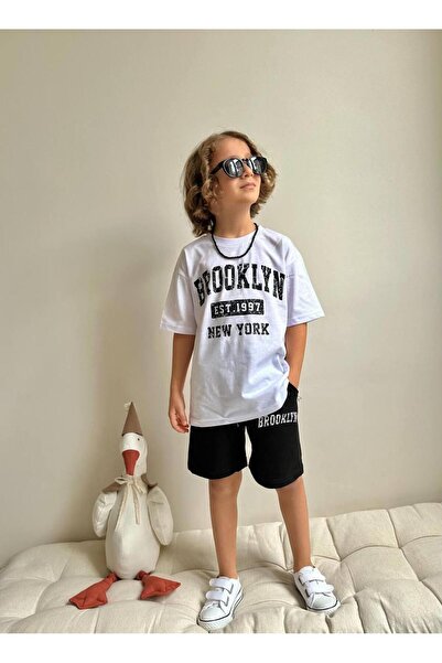 YİGİT BUTİK Σετ αγοριού Yigit Boutique Printed με σορτς