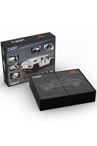 cada Set constructie CaDa - Masinuta Humvee scara 1:12