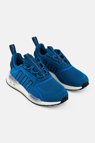 adidas Kids Boy NMD V3 Lace Up Training Shoes, Teal Blue