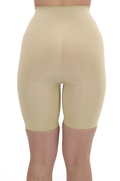 SAUNA SUIT Women's Recovery Firming Skin Color Push up Seamless Silicone Shorts Corset