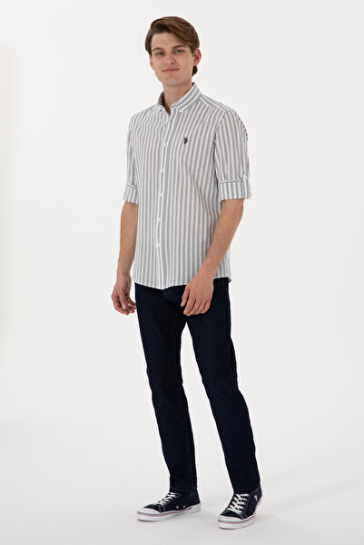 U.S. Polo Assn. Men's White Long Sleeve Shirt 50306349 -Vr013