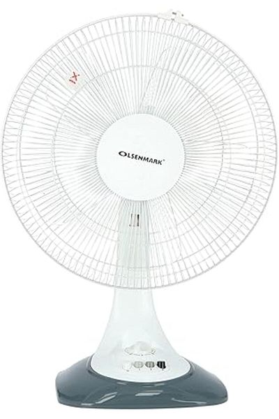 Olsenmark Table Fan- 16", Piano Switches- 3 speed settings | OMF1699