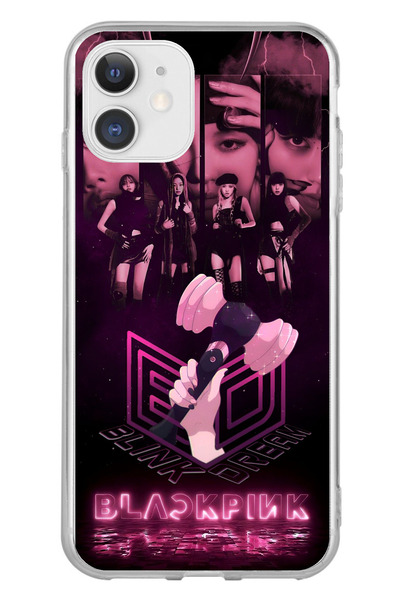 TechTree iPhone 11 Uyumlu Blackpink Poster Şeffaf Silikon Kılıf