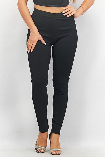 3.1 Phillip Lim Women Slim Fit Stretchable Jersey Leggings, Black