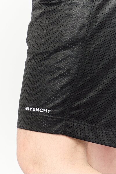 Givenchy Men Brand Logo Basic Shorts, Black