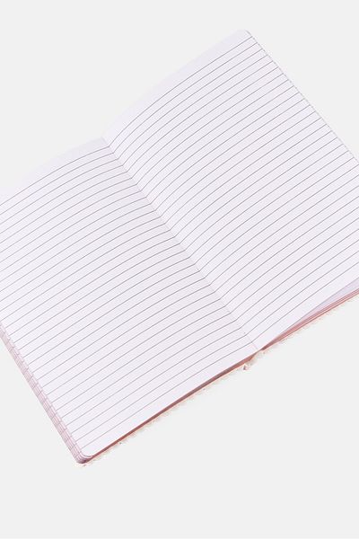 Tahari With Brave Wings She Flies Bind Notebook, Pink