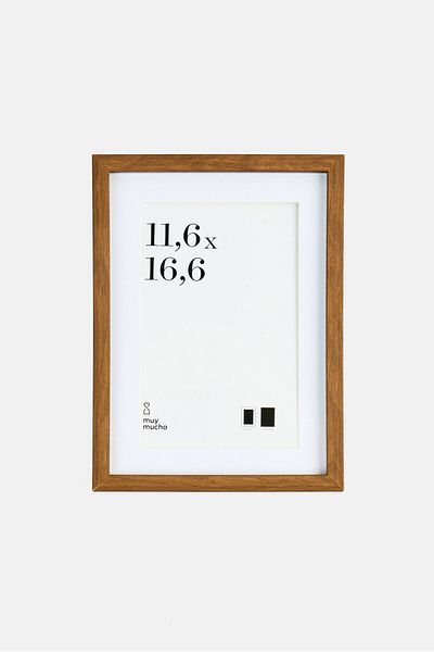 Muy Mucho Wooden Photo Frame, Brown