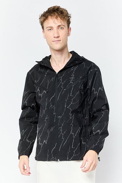 adidas Men Sportswear Fit Long Sleeves Outdoor Jacket, Multicolor