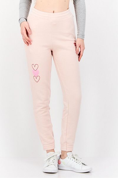 adidas Women Sportswear Fit Outdoor Sweatpants, Pink