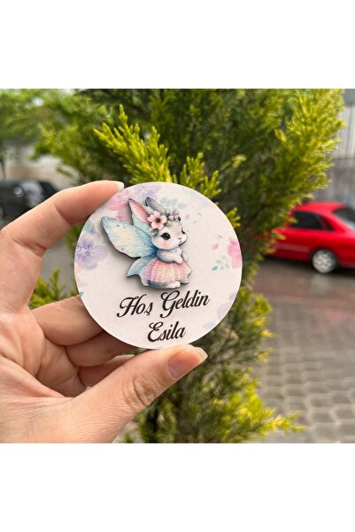 fabriflow exclusive 25adet Kız Bebek Tavşan Kabartma Figürlü Hoşgeldin 1,2,3,...