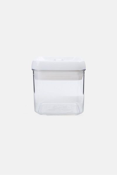 Felli Square Flip Tite Storage Container 460ml, Transparent