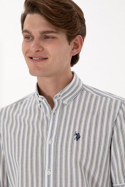 U.S. Polo Assn. Men's White Long Sleeve Shirt 50306349 -Vr013