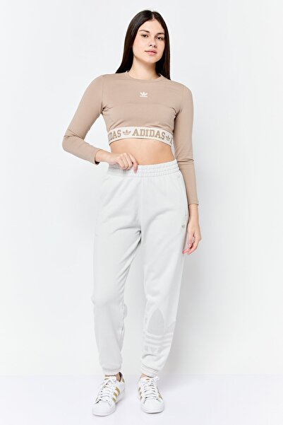 adidas Women Sportswear Fit Outdoor Sweatpants, Light Grey