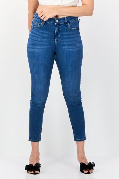 Esprit Women Skinny Fit Washed Stretchable Jeans, Blue