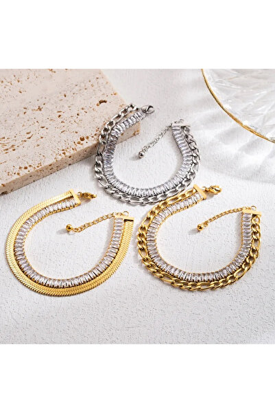 SIC MODA Double Tennis Stainless Steel Bracelet SIC MODA 5657B