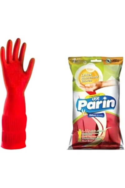 parın ELDIVENParin Uzun Konçlu Lateks Bulaşık ve Temizlik Eldiveni, M BEDEN 1...
