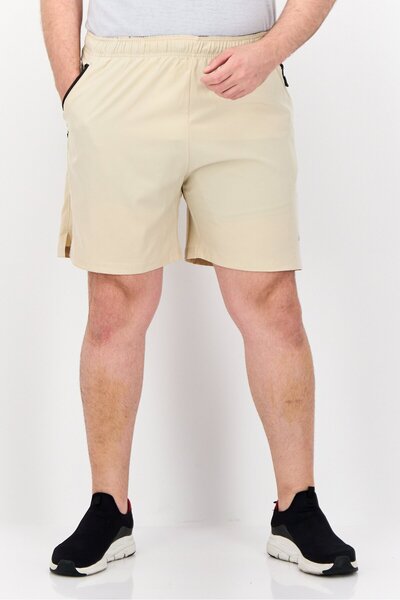 Mister Men Sportswear Fit 7 Inseam Training Shorts, Beige