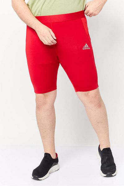 adidas Men Sportswear Fit Brand Logo Training Short, Red