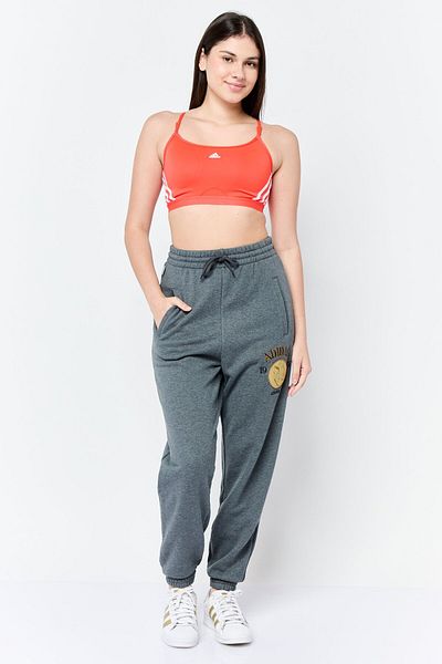 adidas Women Sportswear Fit Drawstring Outdoor Sweatpants, Grey