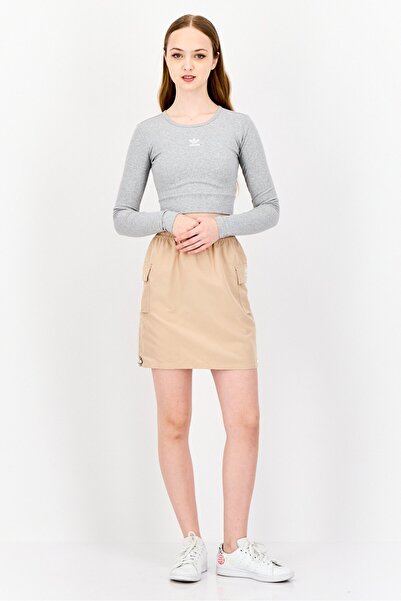 adidas Women Sportswear Fit Outdoor Cargo Skirt, Tan