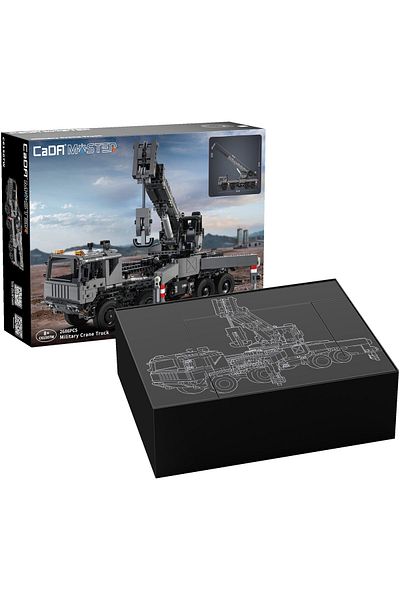 cada CaDa construction set - Military truck with crane C61507W
