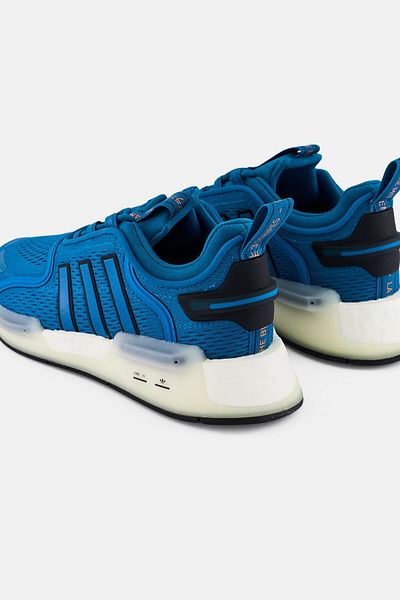 adidas Kids Boy NMD V3 Lace Up Training Shoes, Teal Blue