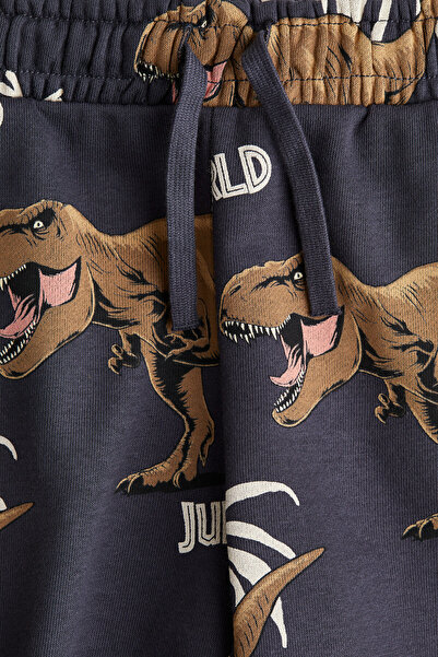 H&M Baskılı Sweatshirt Şort