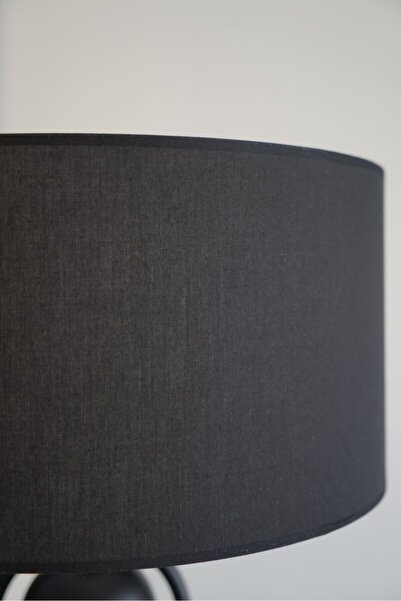 retro home design Sekiz Model Siyah Silindir Şapkalı Siyah Modern Tasarım Ayaklı Abajur Metal Lambader