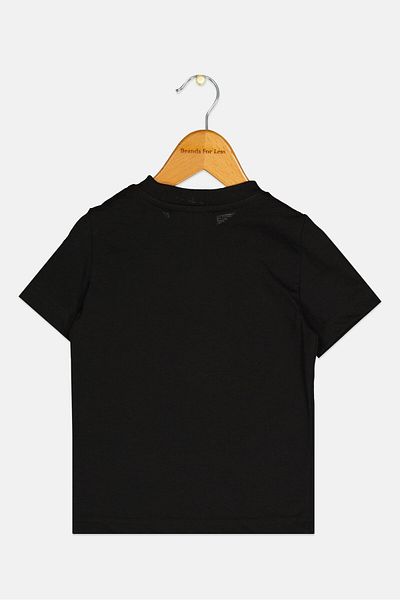 DSquared2 Toddlers Girl Crew Neck Short Sleeve Graphic Print T-shirt, Black