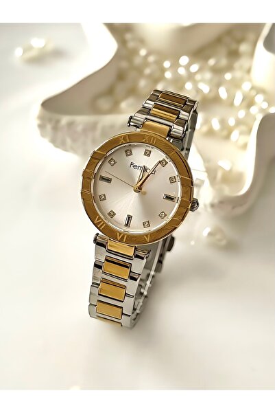 Ferrucci FERRUCCİ-(GOLD&GÜMÜŞ) kadın kol saati