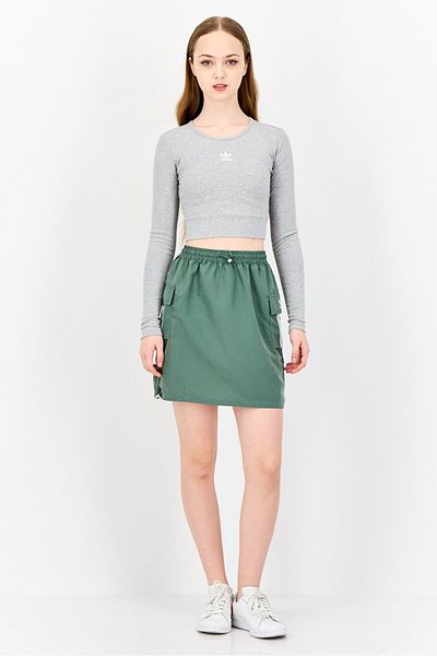 adidas Women Sportswear Fit Outdoor Skirt, Olive