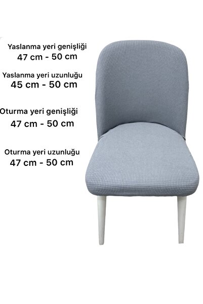 ÖZMAKAN Büyük oval sandalye kılıfı ,sandalye örtüsü 1 adet