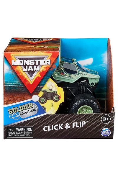 MONSTER Masinuta Monster Jam Click Flip - Soldier Fortune
