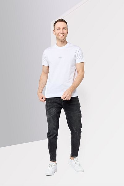 Givenchy Men Crew Neck Short Sleeves Brand Logo T-shirt, White