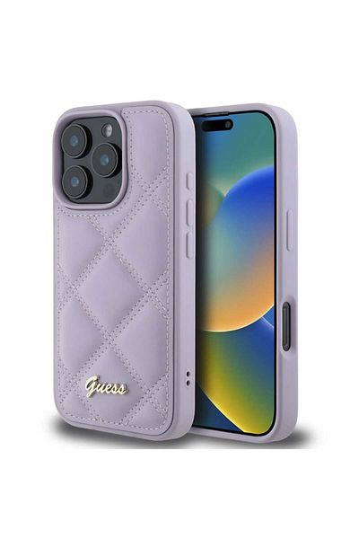 Guess Husa pentru iPhone 16 Pro Max Quilted Metal Logo, Guess