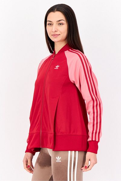 adidas Women Sportswear Fit Long Sleeves Training Jacket, Red