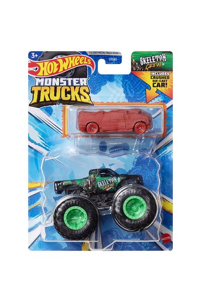 HOT WHEELS Set 2 masinute Hot Wheels - Monster Truck si masinuta metalica