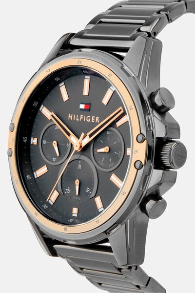 Tommy Hilfiger Men 1791790 Stainless Steel Watch 45mm, Grey